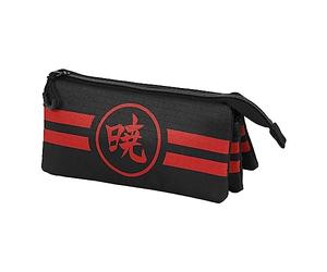 Naruto Sunrise-Astuccio Triplo ECO, Nero, 23 x 11 cm