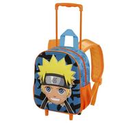 Naruto Zaino 3D con Ruote Piccolo, Rosa, 26 x 34 cm, Capacità 12.5 L, Blu Happy