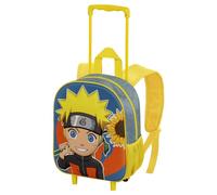 Naruto Zaino 3D con Ruote Piccolo, Rosa, 26 x 34 cm, Capacità 12.5 L, Multicolore Peace