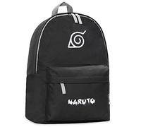 NARUTO Zaino Scuola Bambino con Cinghie Regolabili Spaziosa Zainetto Ragazzo per Viaggi Scolastici Sportivi Regali Bambini (Nero/Bianco)