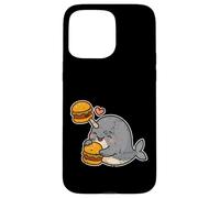 Narvalo Burger Amore Cartone animato Custodia per iPhone 15 Pro Max