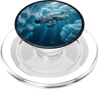 Narvalo osservatore delle balene Unicorno dei mari famiglia balena nell'oceano PopSockets PopGrip per MagSafe