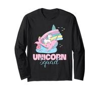 Narvalo Unicorn Squad Cute Fantasy Ocean Animal Maglia a Manica
