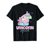 Narvalo Unicorn Squad Cute Fantasy Ocean Animal Maglietta