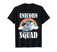Narvalo Unicorn Squad Cute Fantasy Ocean Animal Maglietta