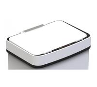 NARVIK - Coperchio per pattumiera da cucina automatico, doppio vano, 75 l, colore: Bianco