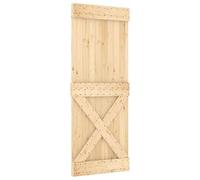 NARVIK Porta 80 x 210 cm in legno massello di pino | Porta interna per casa e casa | Naturale e durevole | Montaggio facile | Design moderno