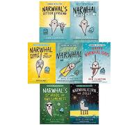 Narwhal and Jelly Series 7 Books Collection Set By Ben Clanton (Otter Friend, Unicorn of the Sea, Super Narwhal and Jelly Jolt, Peanut Butter and Jelly, Happy Narwhalidays, School of Awesomeness)