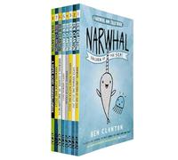 Narwhal and Jelly Series 8 Books Collection Set (Narwhal: Unicorn of the Sea!, Super Narwhal e Jelly Jolt, Burro di arachidi e gelatina, amico della lontra di Narvalo, Happy Narwhalidays e 3 altri)