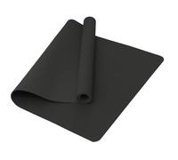 Narwhal Tappetino da yoga in TPE antiscivolo, misura L, XXL, 190 x 100 x 0,6 cm, spessore 6 mm, per esercizi in palestra e pilates, fitness e allenamento (nero, 190 x 100 x 0,6 cm)