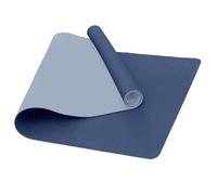 Narwhal Tappetino da yoga in TPE antiscivolo, misura L, XXL, 190 x 80 x 0,6 cm, spessore 6 mm, per esercizi in palestra e pilates, fitness e allenamento (blu navy/blu, 190 x 80 x 0,6 cm)