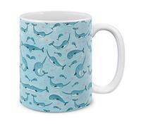 Narwhals Pattern Tazze In Porcellana Tazza Con Manico Tazze Da Caffè 330Ml Per Latte Bevande Tè