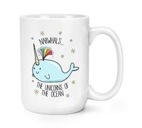 Narwhals The Unicorn Di Oceano 426ml Grande Tazza - Balena Stars
