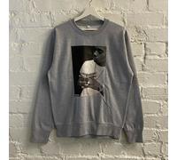 Nas B&w Grigio Girocollo Felpa Maglione