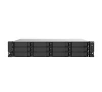 NAS rack QNAP 12 bay Intel Celeron J4125 4GB DDR4 2x2,5GbE PCIe 2U alimentazione ridondante