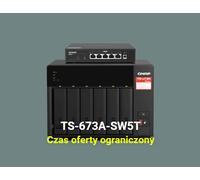 NAS server QNAP TS-673A + SW5T (TS-673A-SW5T)