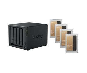 NAS Synology DS425+ 4x SSD 2.5GbE Sistema Compatto e Sicuro NAS Synology DS425+ 4x SSD 2.5GbE Sistema Compatto e Sicuro