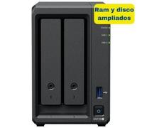 NAS Synology DS725+ 8TB 2-Bay Gigabit 2.5GbE DDR4 ECC Torre NVMe Cache