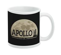NASA Apollo 11 Moon - Tazza bianca con razzo Saturn V e Launchpad
