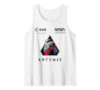 NASA Artemis II Missione Patch Worm e ESA Logo Canotta