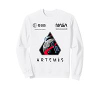 NASA Artemis II Missione Patch Worm e ESA Logo Felpa
