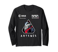 NASA Artemis II Missione Patch Worm e ESA Logo Maglia a Manica