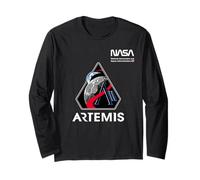 NASA Artemis II Missione Patch Worm Logo Maglia a Manica