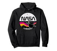 NASA Artemis II NASA Retro Space Planet Saturno Felpa con Cappuccio