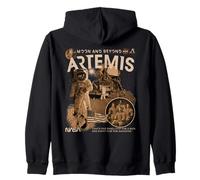 NASA Artemis Missione Astronauti sulla Luna Felpa con Cappuccio