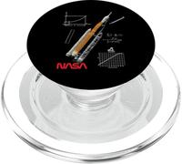 NASA Artemis Missione SLS disegno a gesso Worm Logo PopSockets PopGrip per MagSafe