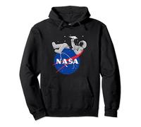 NASA Astronauta gioca con l'aereo di carta Logo Felpa con Cappuccio