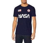 Nasa Badge T-Shirt, Navy Blue, M Men's