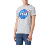 Nasa Circle Logo T-Shirt, Grigio (Sports Grey Spo), Large Uomo