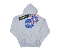 NASA Felpa con Cappuccio Insignia Logo Uomo (BI1867)