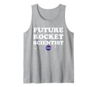 NASA Future Rocket Scientist of The Stars Canotta, Uomo, Grigio Melange, M