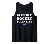 NASA Future Rocket Scientist of The Stars Canotta, Uomo, Nero, XXL