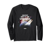NASA Greatest Dad in The Universe Father's Day Space Science Maglia a Manica