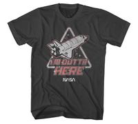 NASA - Im Outta Here - American Classici - Solido Gray Adulto T-Shirt