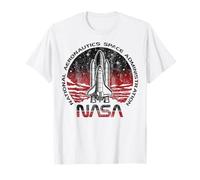NASA Initiate Sequence Red And Black Faded Maglietta