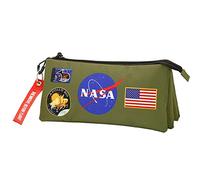 NASA Khaki-Astuccio Triplo FAN, Multicolore, 23 x 11 cm