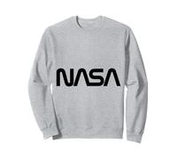 NASA - Logo retrò a Forma di Verme Felpa