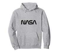 NASA - Logo retrò a Forma di Verme Felpa con Cappuccio
