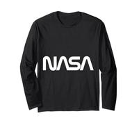 NASA - Logo retrò a Forma di Verme Maglia a Manica
