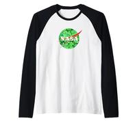 NASA Lucky Clover Logo St. Patrick's Day Space Science Maglia con Maniche Raglan