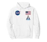 NASA Meatball Insignia - Bandiera USA Missione Space Shuttle Felpa con Cappuccio