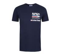 Nasa Men's Plane Aeronautics T Shirt, Blue (Navy Navy), L UK