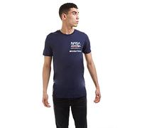 Nasa Men's Plane Aeronautics T Shirt, Blue (Navy Navy), XL UK