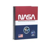 NASA Mission-A4 Notebook Grid Paper, Multicolour