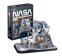 NASA - Puzzle 3D Modulo Lunar Eagle | Puzzle 3D Bambini 8 Anni e Adulti | Modellismo Da Costruire Adulti | 93 Pezzi | Regalo Bambino 8 Anni