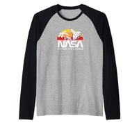 NASA - Razzo Verso Il Tramonto, Bianco Maglia con Maniche Raglan